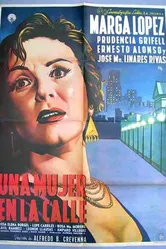 Женщина на улице 1955 постер