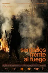 Sentados frente al fuego постер