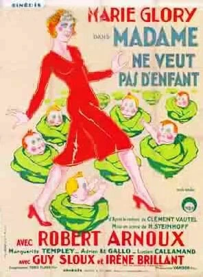 Постер Madame ne veut pas d'enfants