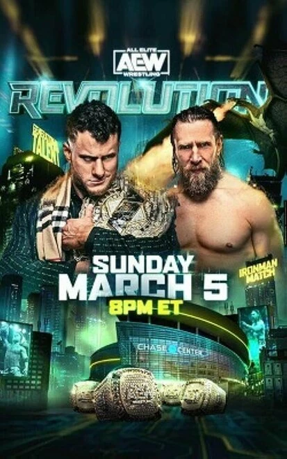 Постер All Elite Wrestling: Revolution 2023