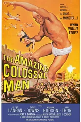 Невероятно огромный человек 1957 постер