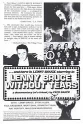 Lenny Bruce: Without Tears постер
