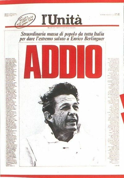 Постер Прощание с Энрико Берлингуэром 1984