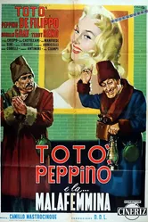 Тото, Пеппино и распутница 1956 постер