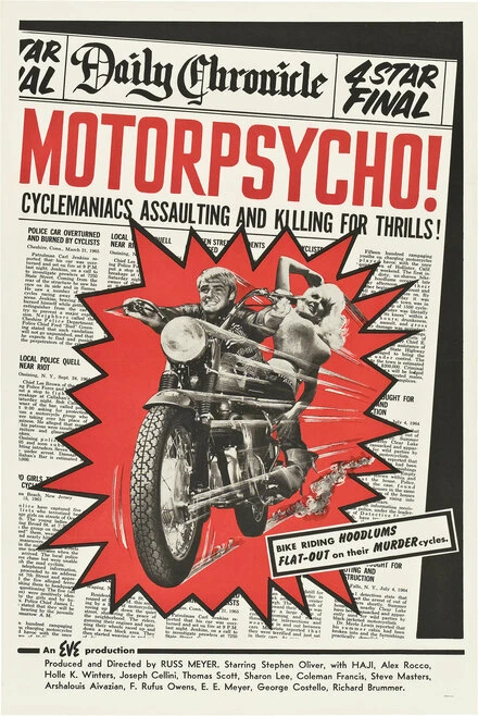 Постер Безумные мотоциклисты 1965