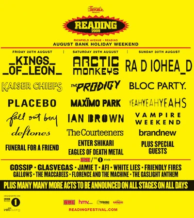 Постер Фестивали Reading и Leeds 2009 2009