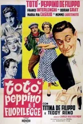 Тото, Пеппино и правонарушители 1956 постер