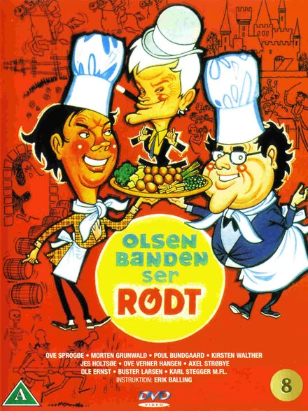 Постер Olsen-banden ser rødt