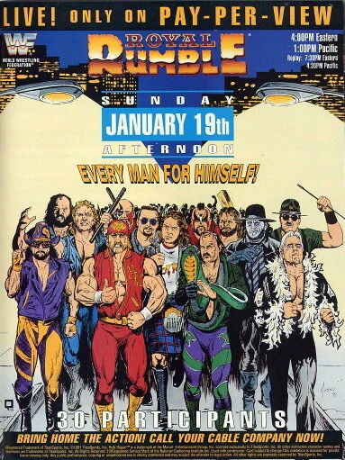 Постер WWF Королевская битва 1992