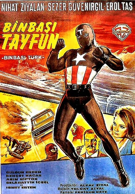 Постер Турецкий капитан Америка 1968
