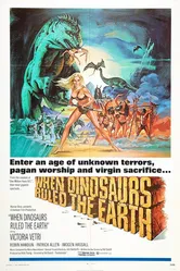 Когда на земле царили динозавры 1969 постер