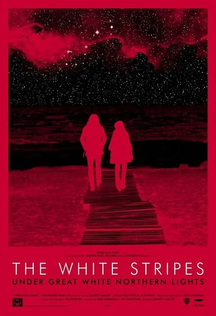Постер The White Stripes под северным сиянием 2009