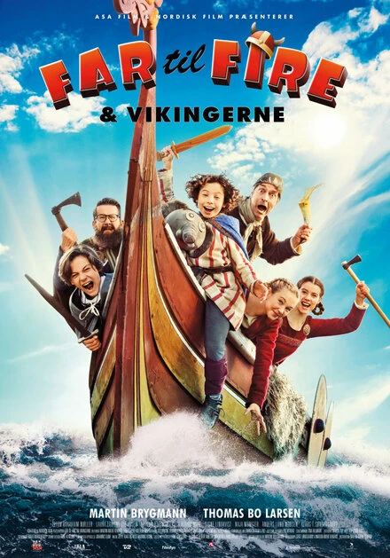Постер Far til fire & vikingerne