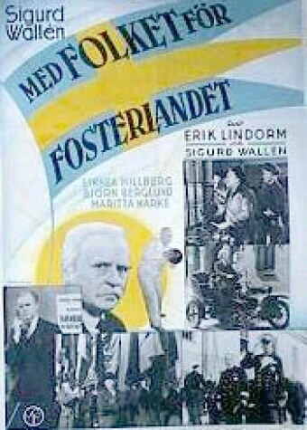 Постер Med folket för fosterlandet