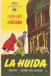 La huida 1956 постер