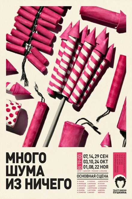 Постер Много шума из ничего 2013, Россия