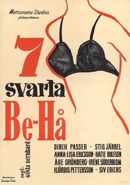 Постер Семь черных бюстгальтеров 1954