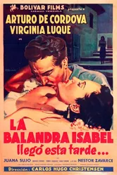 Барка Изабель прибывает сегодня вечером 1950 постер