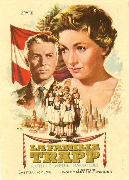 Постер Семья Трапп 1956