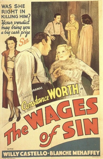 Постер The Wages of Sin 1938