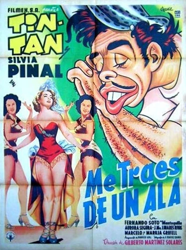 Постер Me traes de un ala