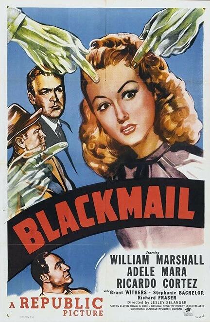 Постер Blackmail 1947