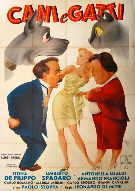 Постер Собаки и кошки 1952