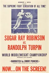 Sugar Ray Robinson vs. Randolph Turpin постер