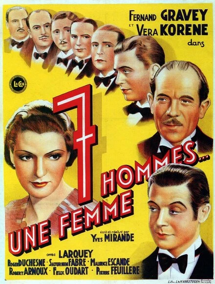 Постер Семь мужчин, одна женщина 1936