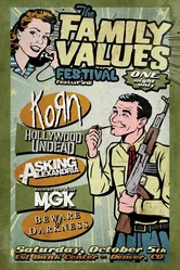 Korn's Family Values Live постер