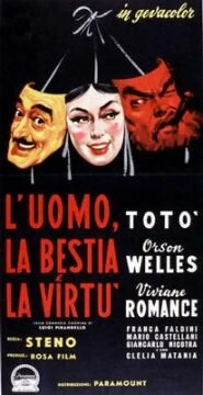 Постер Человек, зверь и добродетель 1953