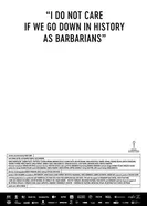 Мне плевать, если мы войдём в историю как варвары 2018 постер