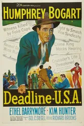 Криминальная полоса в прессе США 1952 постер