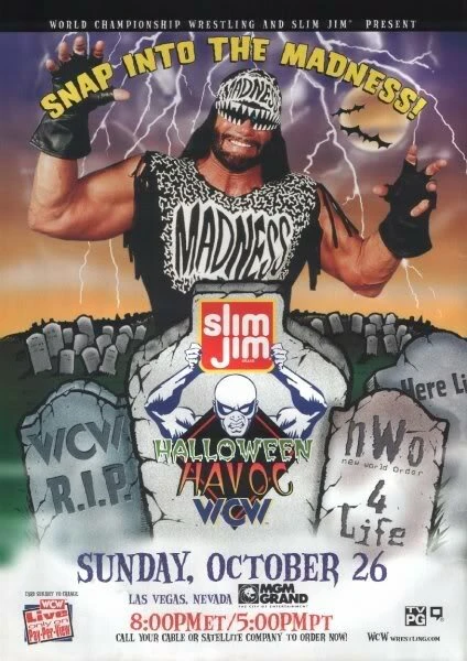 Постер WCW Разрушение на Хэллоуин 1997