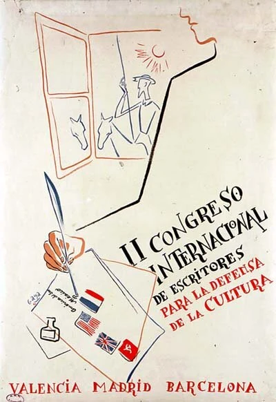 Постер Международный конгресс писателей в защиту культуры 1937