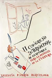 Международный конгресс писателей в защиту культуры 1937 постер