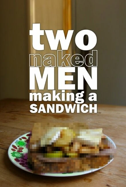 Постер Two Naked Men Making a Sandwich