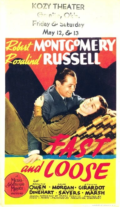 Постер Fast and Loose 1939