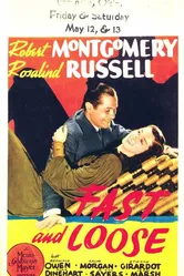 Fast and Loose 1939 постер