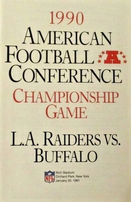 Постер 1990 AFC Championship Game