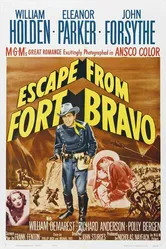 Побег из Форта Браво 1953 постер