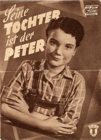 Постер Его дочь... Петер 1955