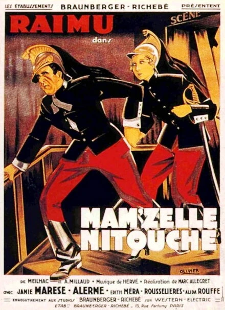 Постер Мадемуазель Нитуш 1931, Франция