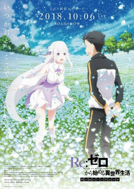 Постер Re:Zero. Жизнь с нуля в другом мире: Снежные воспоминания 2018