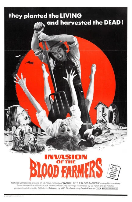 Постер Вторжение кровавых фермеров 1972
