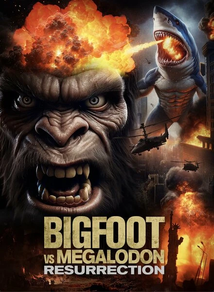 Постер Bigfoot vs Megalodon: Resurrection