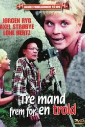 Tre mand frem for en trold постер