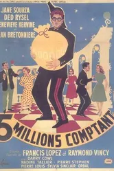 Cinq millions comptant постер