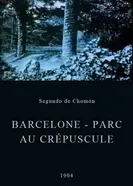 Барселона — парк в сумерках 1904 постер