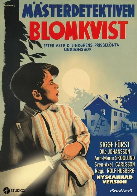 Постер Знаменитый сыщик Калле Блюмквист 1947